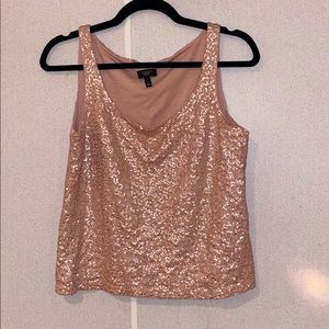 sparkly tank top- TALBOTS- size: L